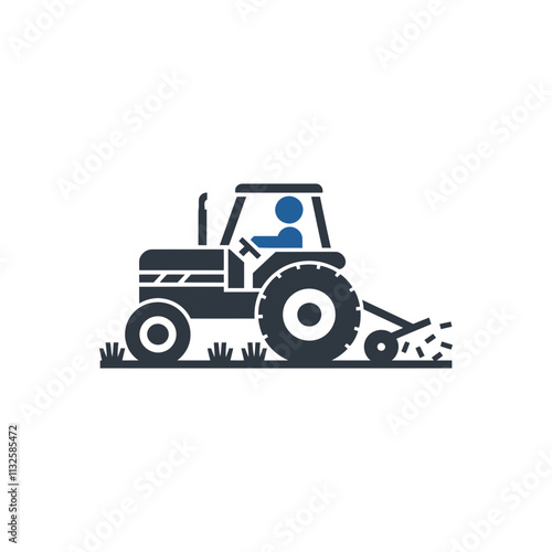 Tractor Farming Icon