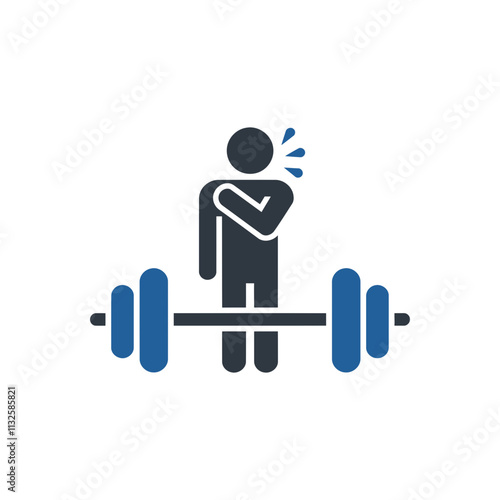 Person Sore After Weightlifting Icon