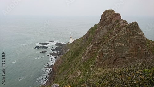 The lighthouse at Hartland Point photo