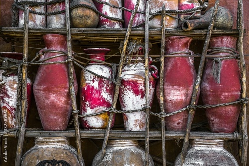 Vintage Old Grunge African Pots