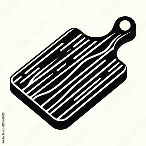 Unique Chopping Board Silhouette Set for Kitchen, Food Prep, and Graphic Design Needs