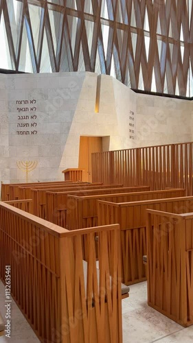 A sacred Jewish synagogue with intricate architecture symbolizing faith, tradition, and religious heritage.