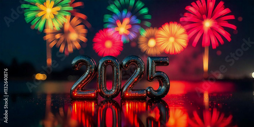 happy new year  fireworks 2025