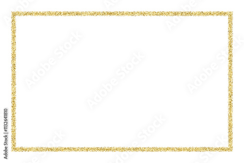 Frame gold picture on transparent backdrop. Photo frame. Antique border empty. Art vintage background. Old golden decoration. PNG format.