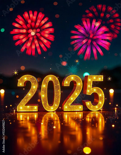 happy new year  fireworks 2025