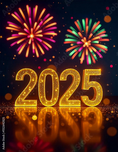 happy new year  fireworks 2025