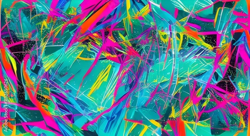 Colorful Abstract Art Backdrops with Dynamic Color Splashes and Bold, Chaotic Accents | 045