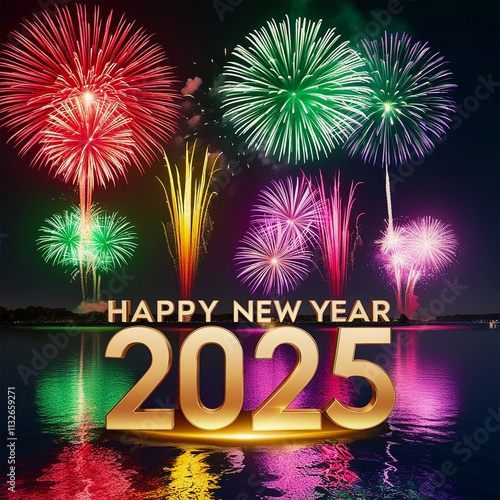 happy new fireworks 2025