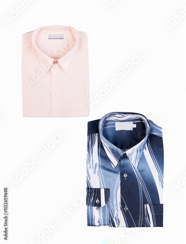 blue shirt and tie