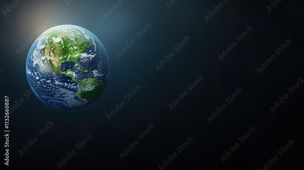 Fototapeta premium Earth is engulfed in flames and smoke, highlighting the urgent dangers of global warming in a dark, foreboding atmosphere
