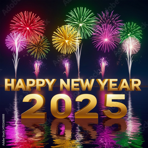 happy new fireworks 2025