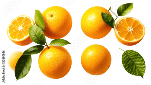 Kochi Yuzu orange isolated on white background With work path, Yellow Yuzu Orange fruit isolated on white background photo