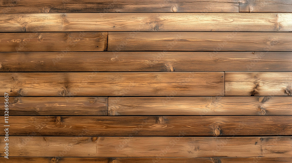 Naklejka premium Wooden wall with natural wood texture and seamless wall background for interior design