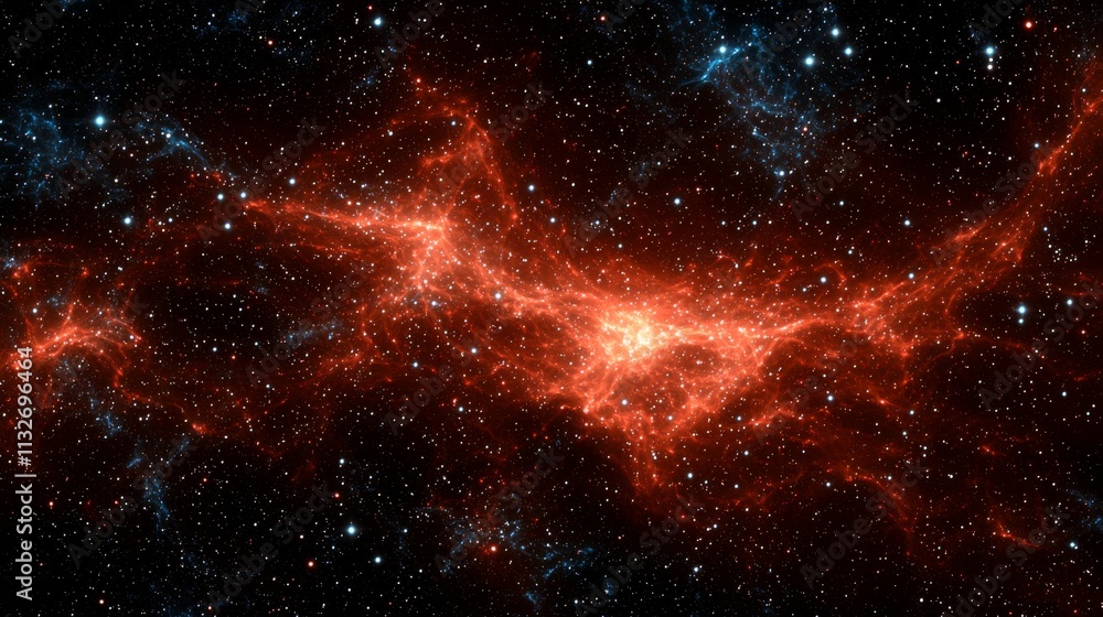 Fototapeta premium Exploring cosmic wonders nebula formation in deep space astrophotography celestial environment outer universe perspective