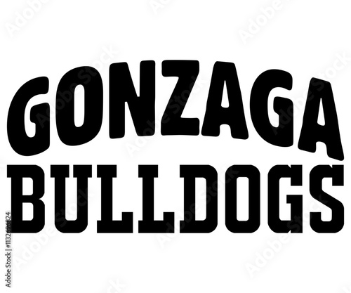 Gonzaga Bulldogs Svg,Game Day Shirt,Calligraphy t-shirt Design,Football Quotes Svg,American Football Svg,Cut File,Silhouette