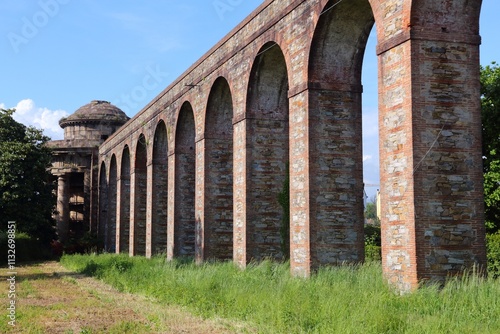 Nottolini aqueduct in Lucca, Italy photo