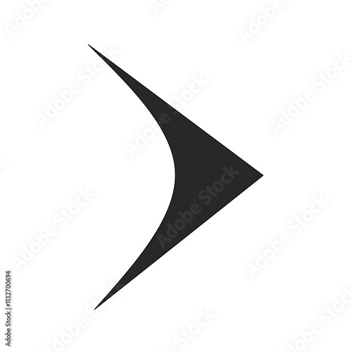 arrow icon on white background. flat style. arrow icon for your website design, logo, app, UI. arrow shows direction symbol.