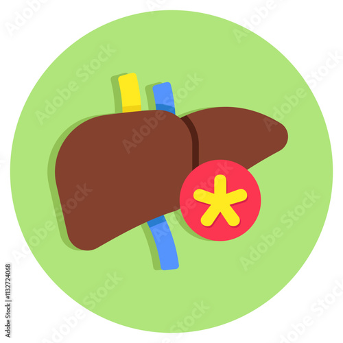 Perfect design icon of liver
