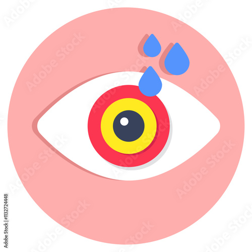 Modern design icon of eye drop