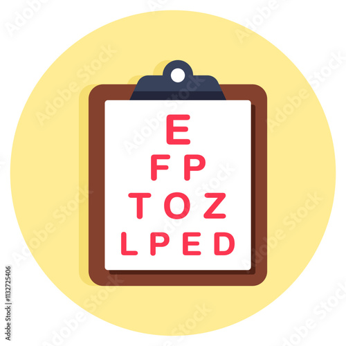 Modern design icon of eye test