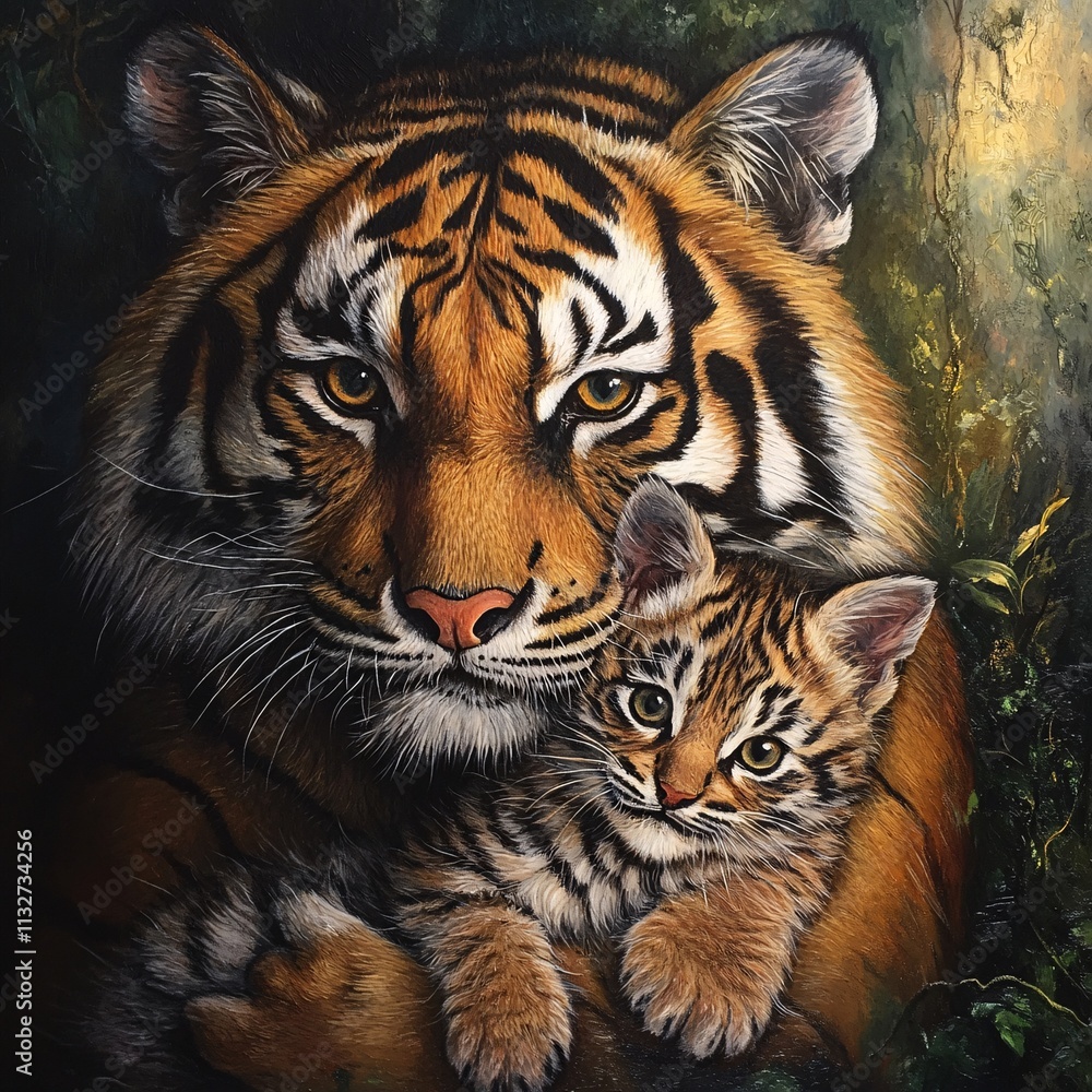 Fototapeta premium tiger in the jungle