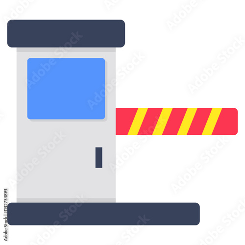 A beautiful design icon of checkpost photo