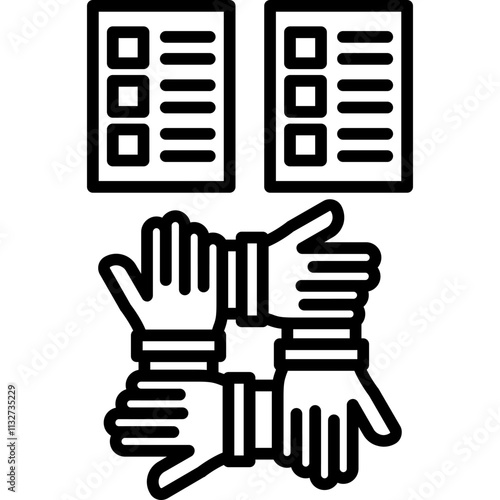 Teamwork Agreement Icon