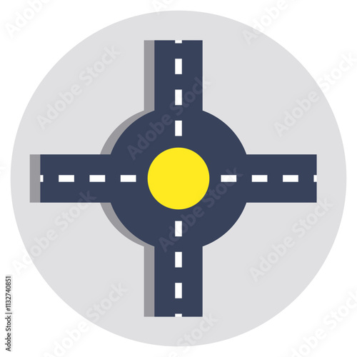 Premium design icon of road
