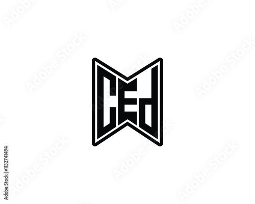CED logo design vector template. CED