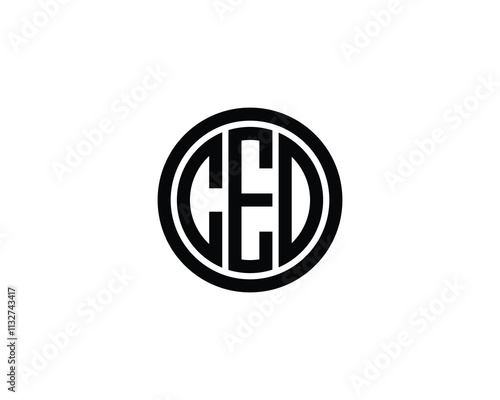 CED logo design vector template. CED