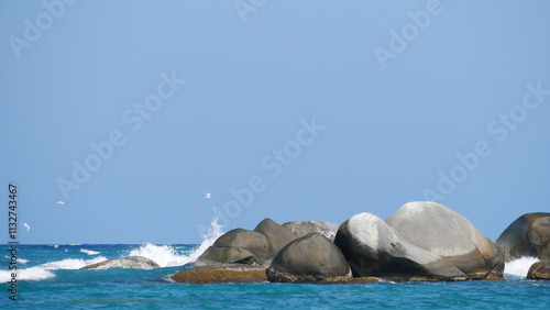 rocks in the water