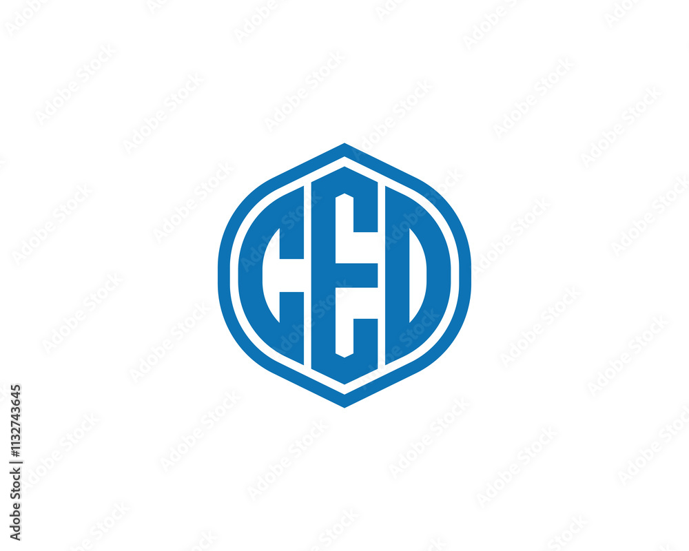 Obraz premium CED logo design vector template. CED