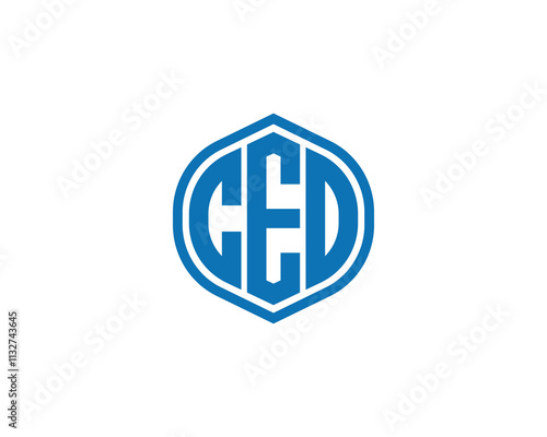 CED logo design vector template. CED
