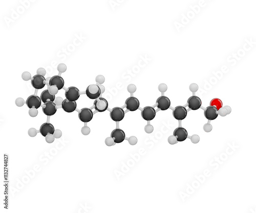 Fotografie Molecule of vitamin A (Retinol)