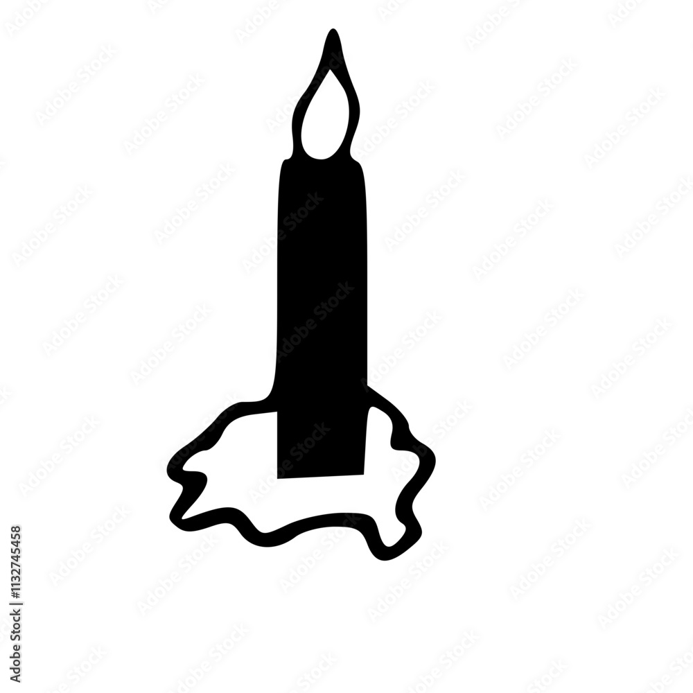 Obraz premium lit the candle