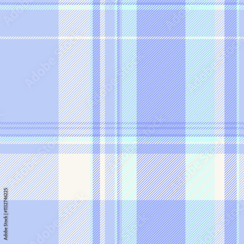 Infinity background vector tartan, menu seamless textile texture. Everyday fabric plaid pattern check in light and sea shell colors.