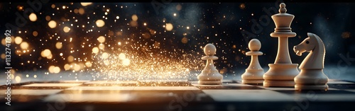 Wallpaper Mural Festive holiday decorations with pinecones and illuminated Christmas tree branches, featuring snowy details and warm glowing lights for a cozy seasonal background. Torontodigital.ca