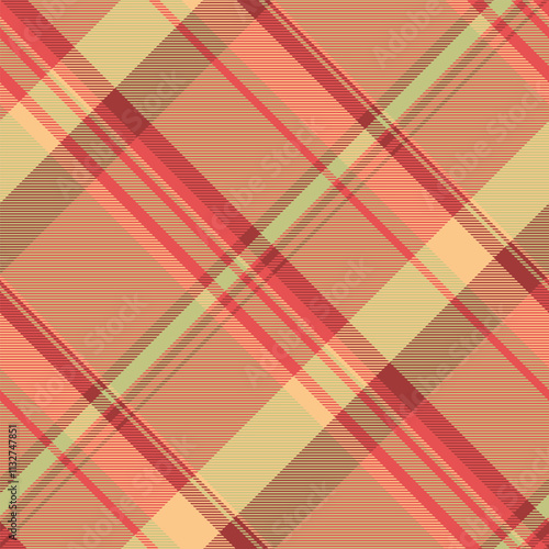 Gentleman plaid tartan vector, picnic texture pattern seamless. Diwali fabric textile check background in red and lime colors.