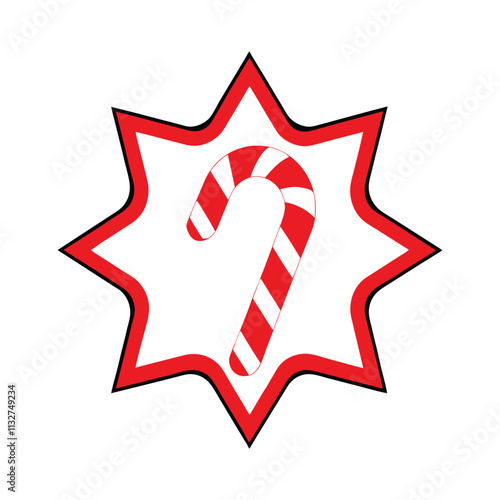 Candy Cane Star Frame - High-Quality Holiday Stock Photos & Vectors