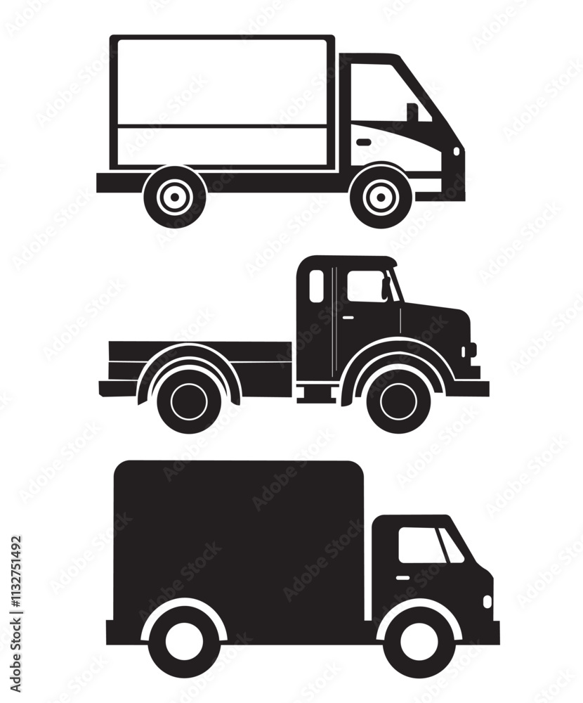 Fototapeta premium Delivery truck icon