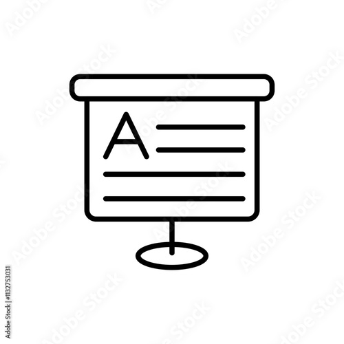 Linguistic learn outline icons, minimalist vector illustration ,simple transparent graphic element .Isolated on white background