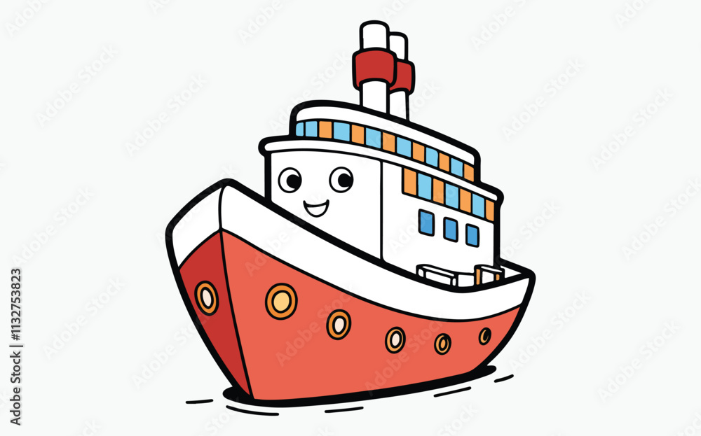Obraz premium Ship Clipart vector