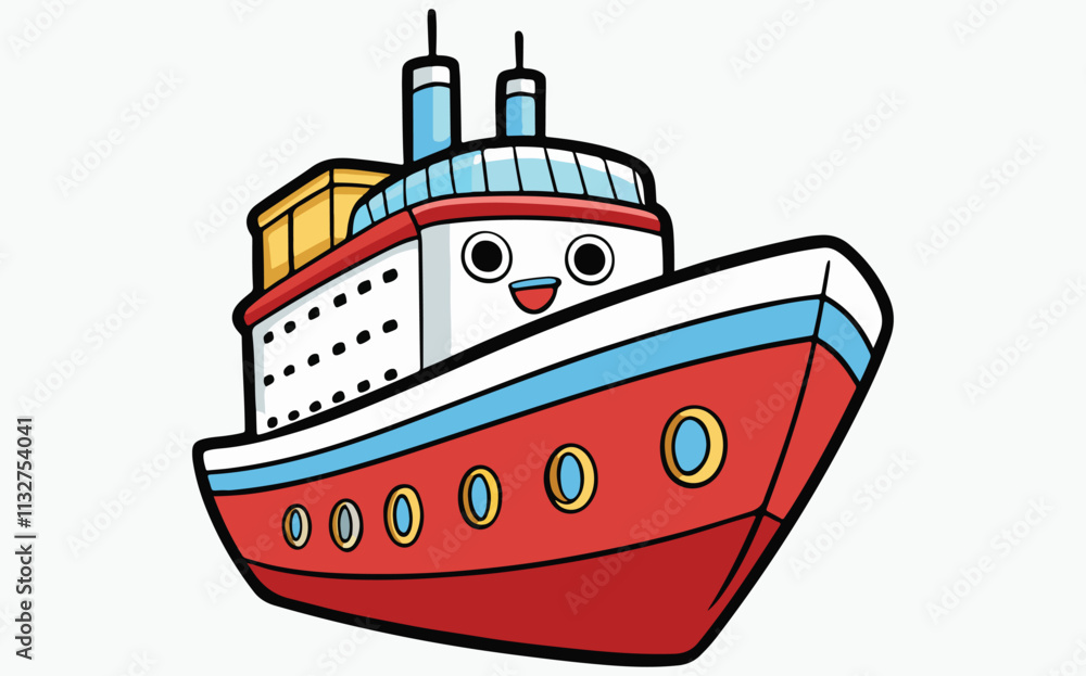 Fototapeta premium Ship Clipart vector