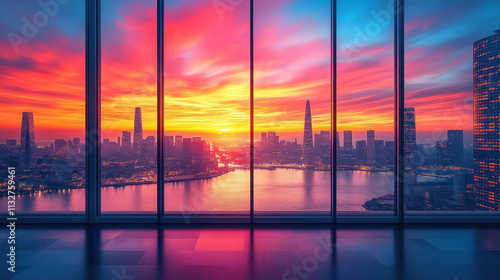 The Golden Gate Bridge with its vibrant red towers standing tall above a sparkling bay photo