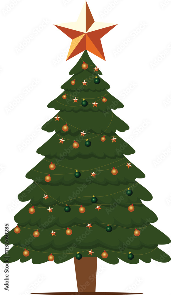 Fototapeta premium Christmas tree | Christmas lights | Christmas Celebration