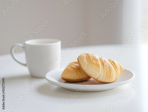 croissant and coffee