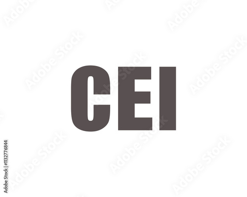 CEI logo design vector template. CEI photo