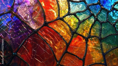 Colorful Stained glass window 