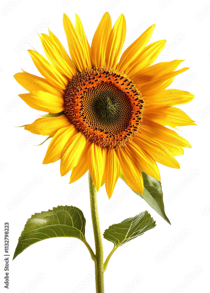 Obraz premium single sunflower PNG