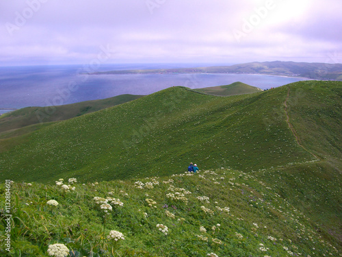 礼文島　岬めぐりコースの風景